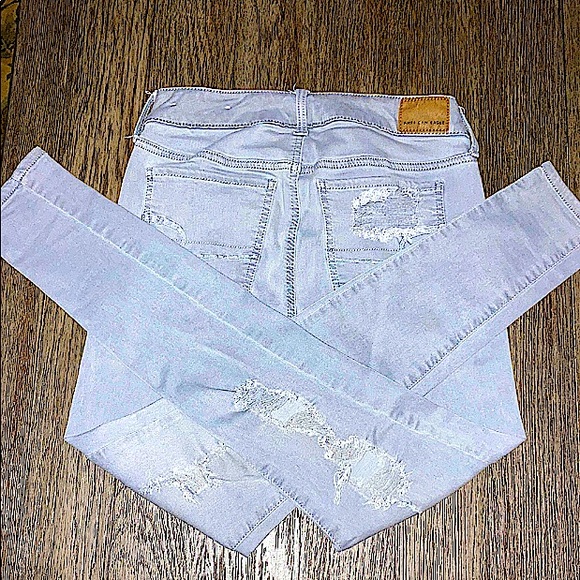 •American Eagle Vintage 90’s factory Distressed, Ripped Jeggings - Picture 2 of 14